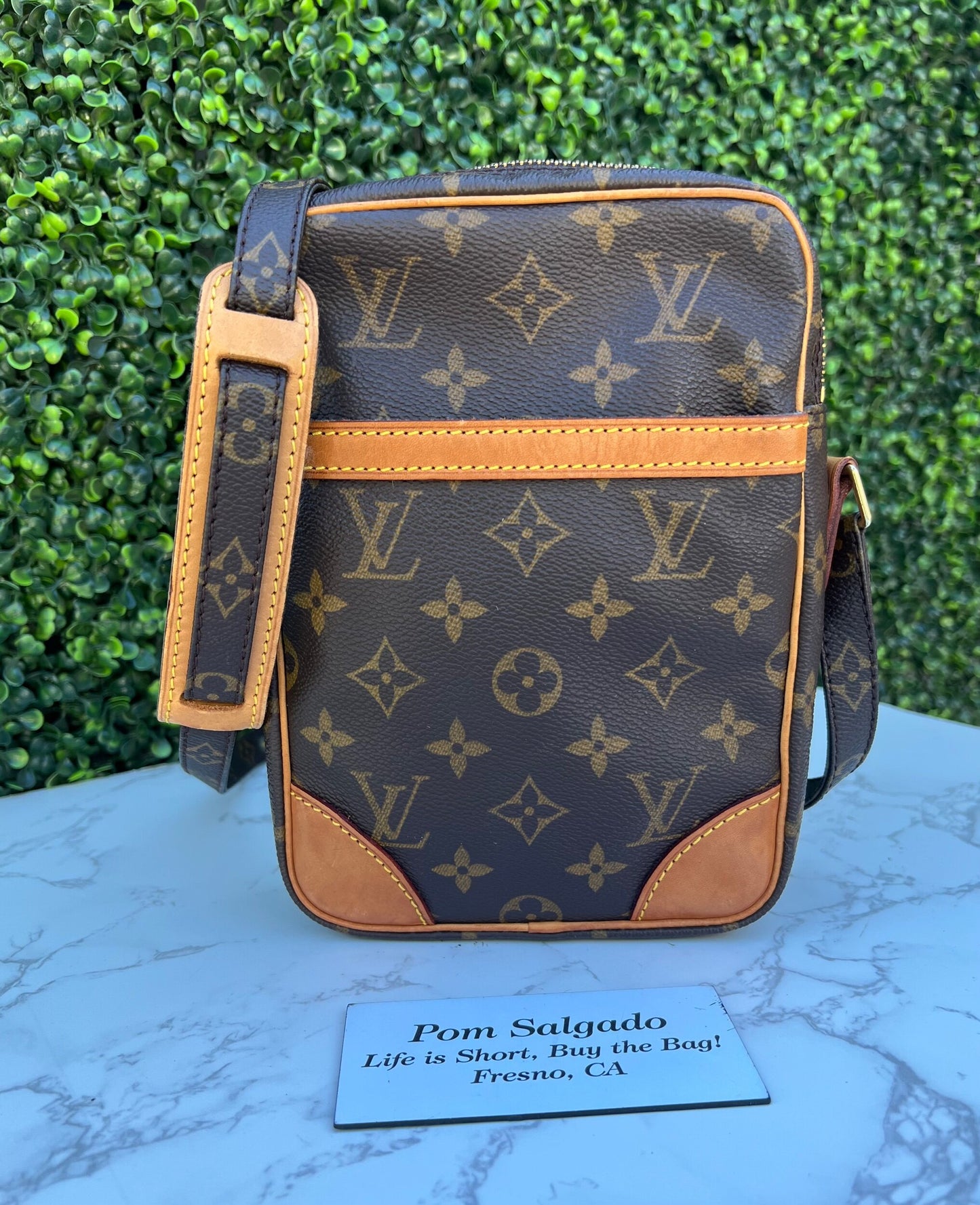Authentic Preowned LV Danube PM Monogram Crossbody Bag