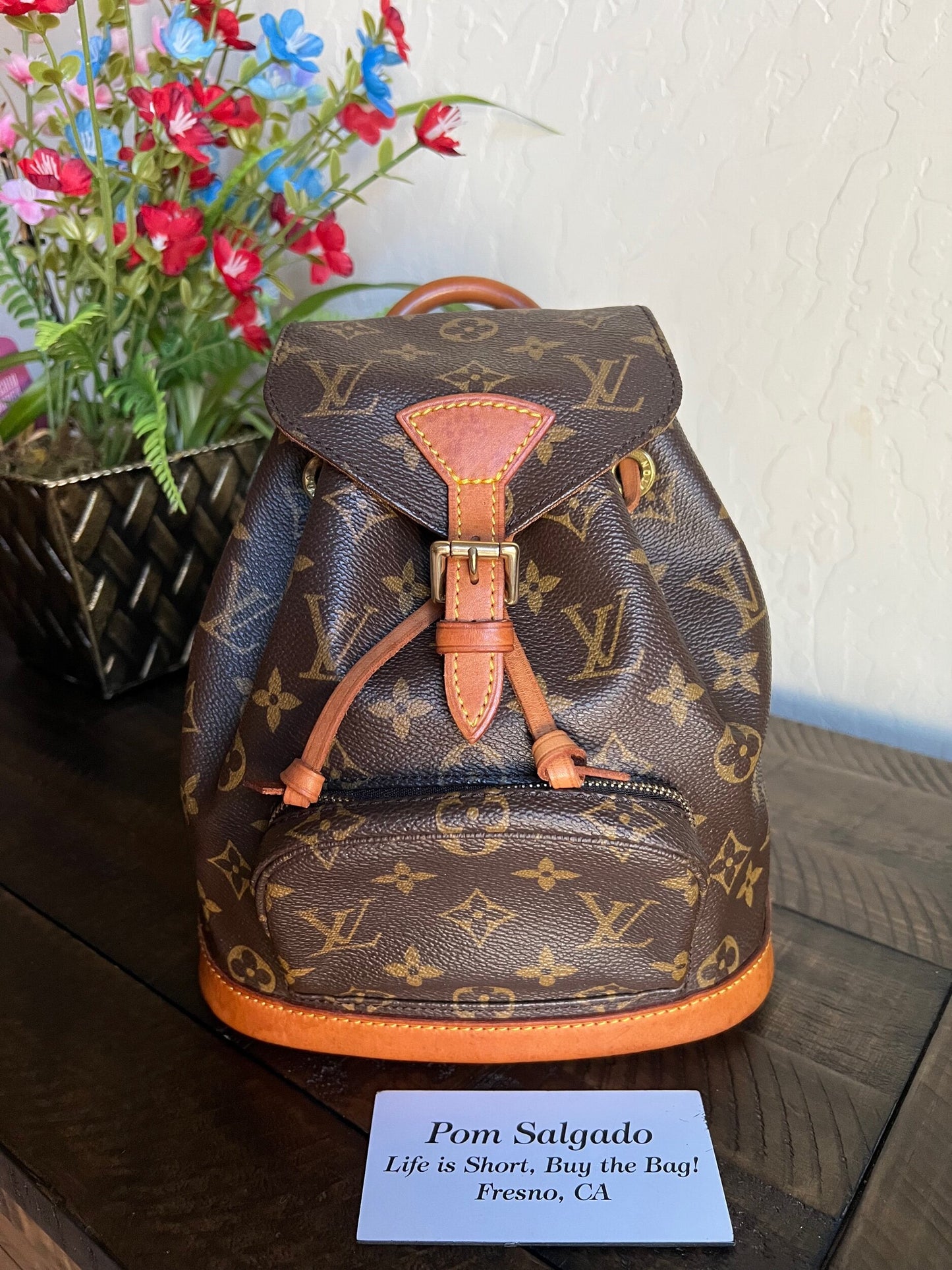 Montsouris PM aka Mini Monogram Canvas Backpack