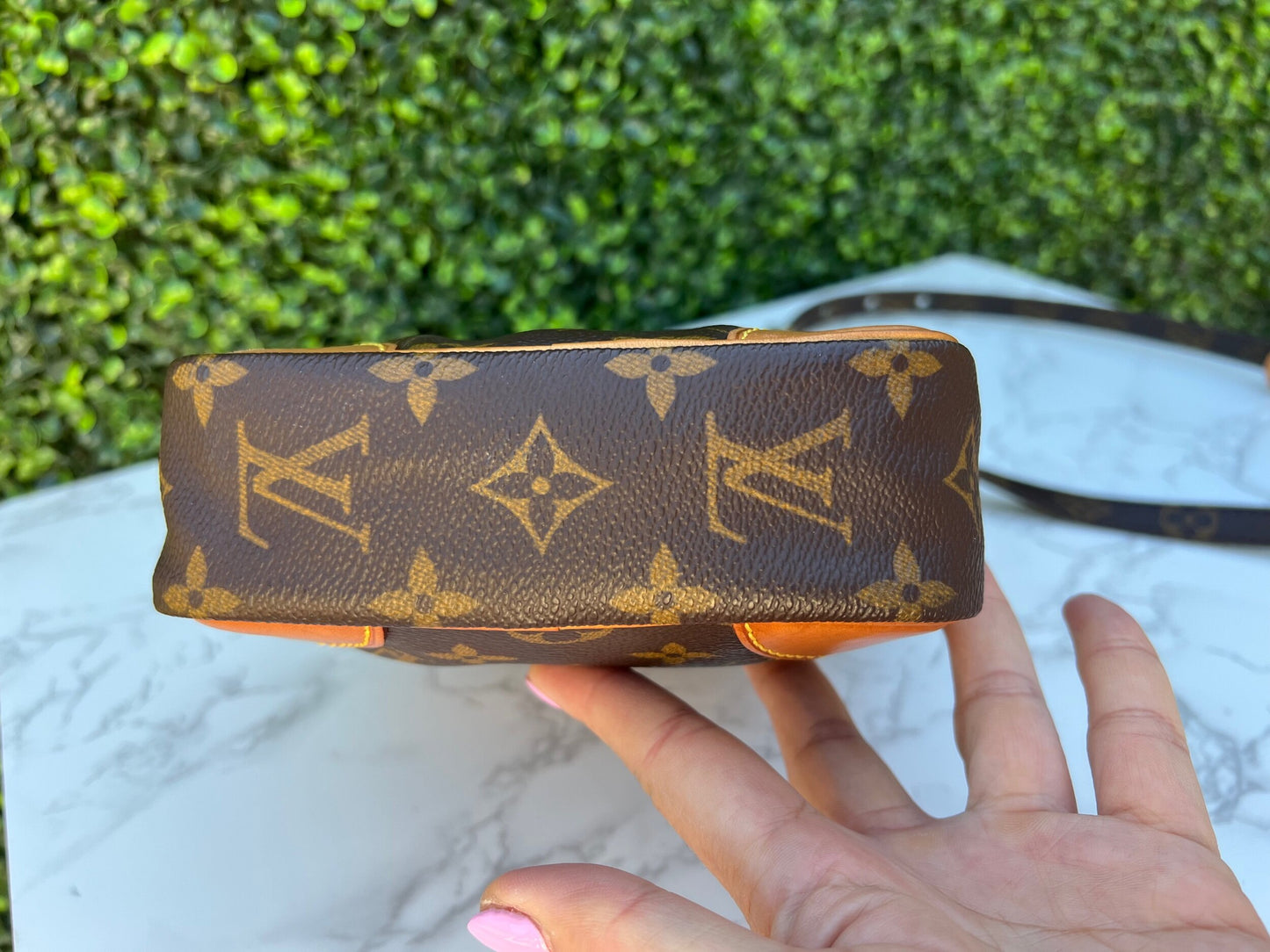 Authentic Preowned LV Danube PM Monogram Crossbody Bag