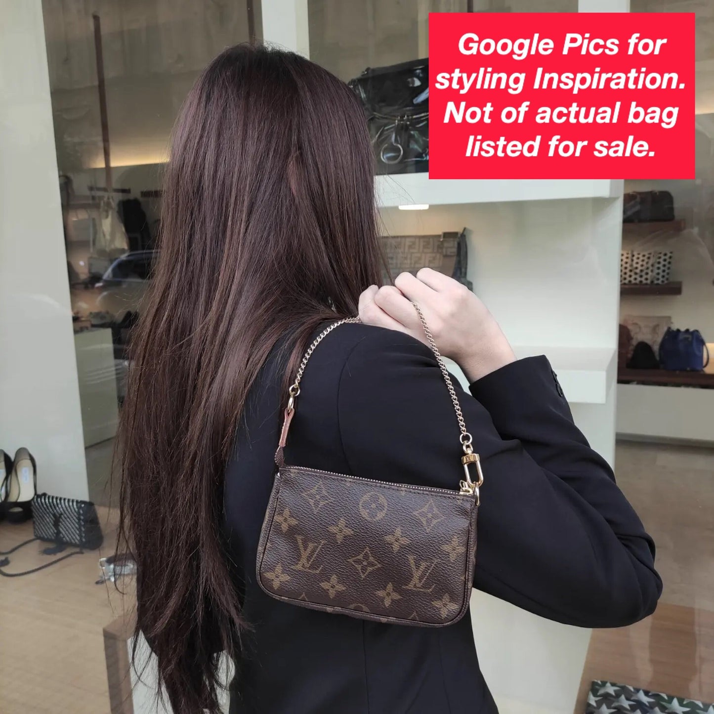 Authentic Preowned Louis Vuitton Monogram Canvas Mini Pochette Accessories