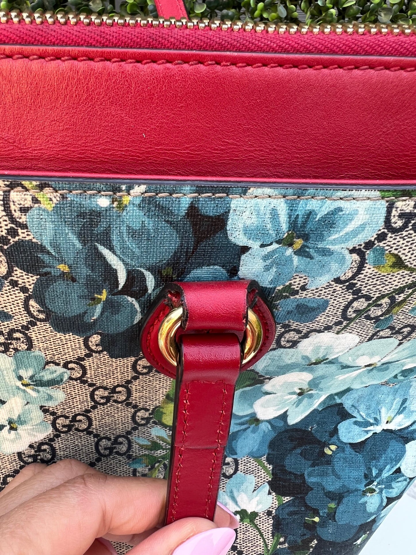 Authentic Preowned Gucci GG Supreme Coated Canvas Multicolor Blue Blooms Tote Bag
