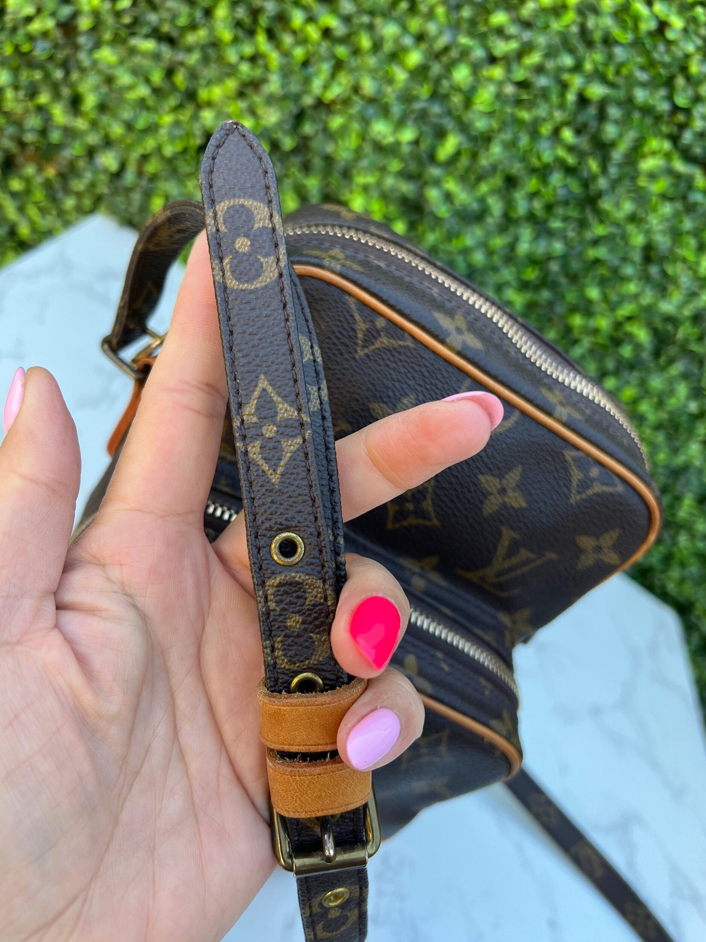 Authentic LV Monogram Amazone Crossbody Bag