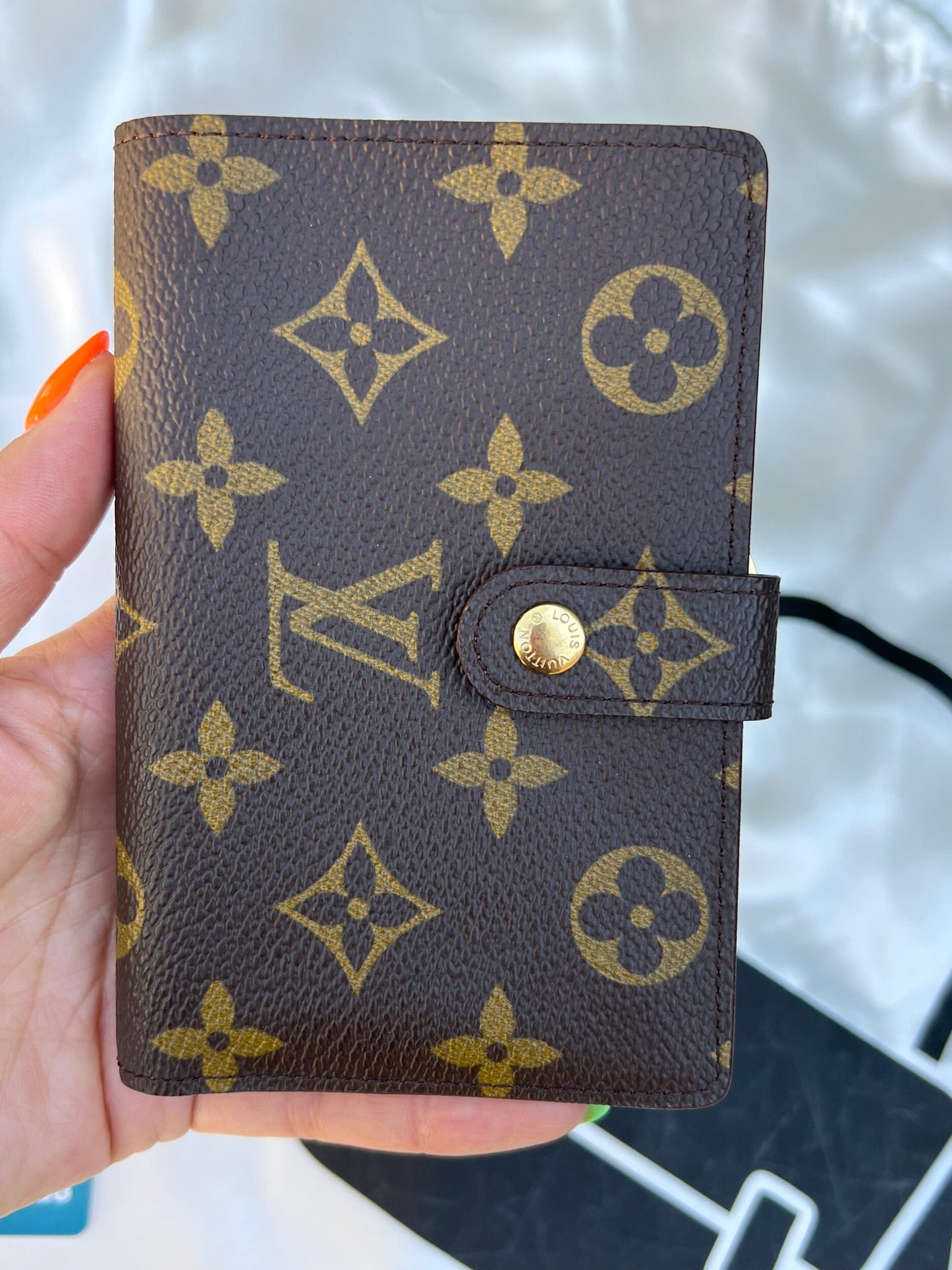 Authentic Preowned Louis Vuitton French Kisslock Monogram Canvas Wallet