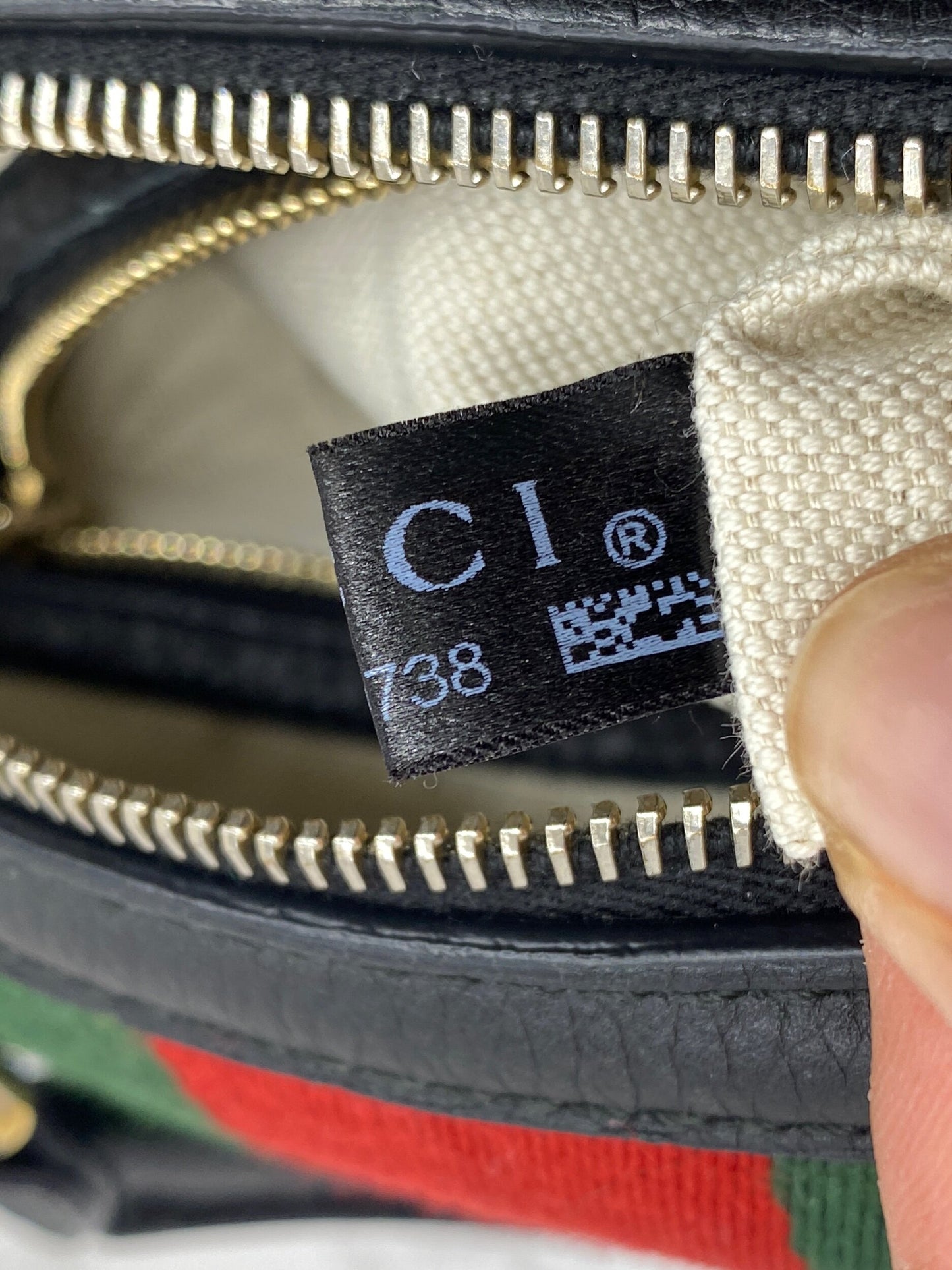 GUCCI Black Leather Vintage Web Small Boston with Removable Strap