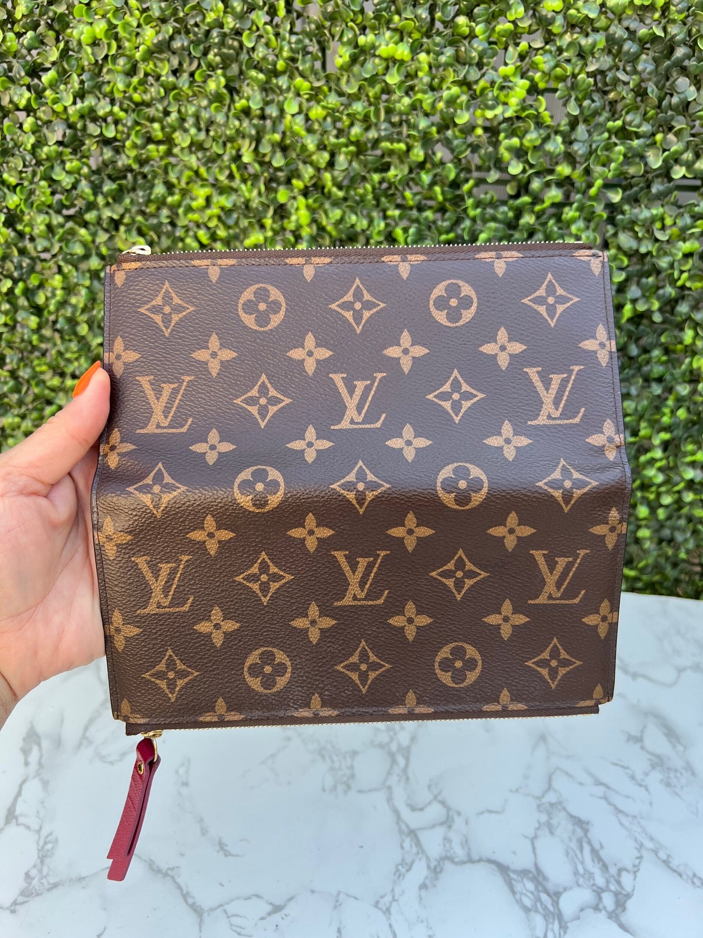 Authentic Preowned Louis Vuitton Adele Monogram Canvas Wallet Fuchsia
