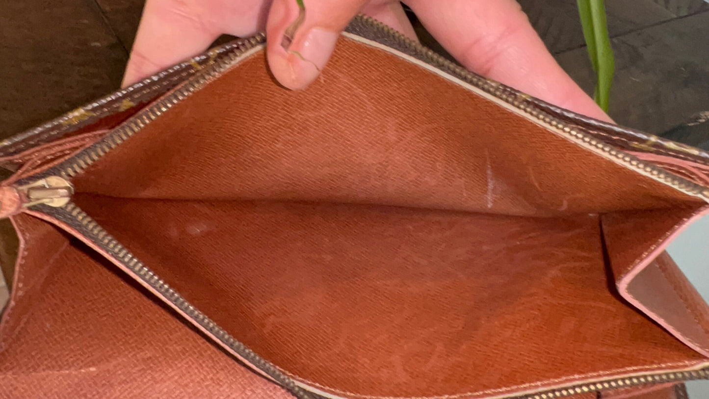 Vintage Envelope Flap Wallet Monogram