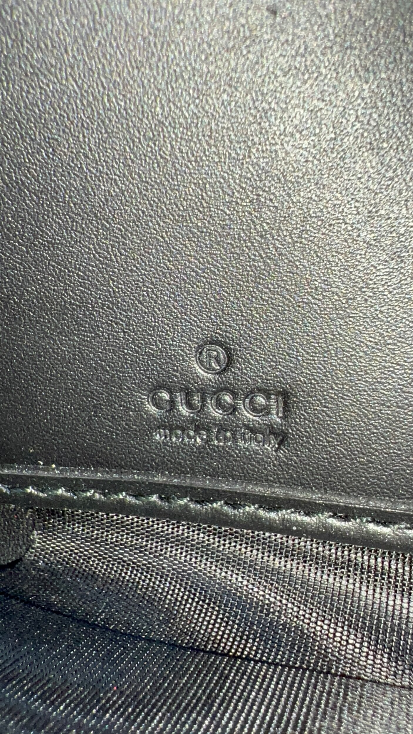 GG Web Zip Around Wallet Leather Black
