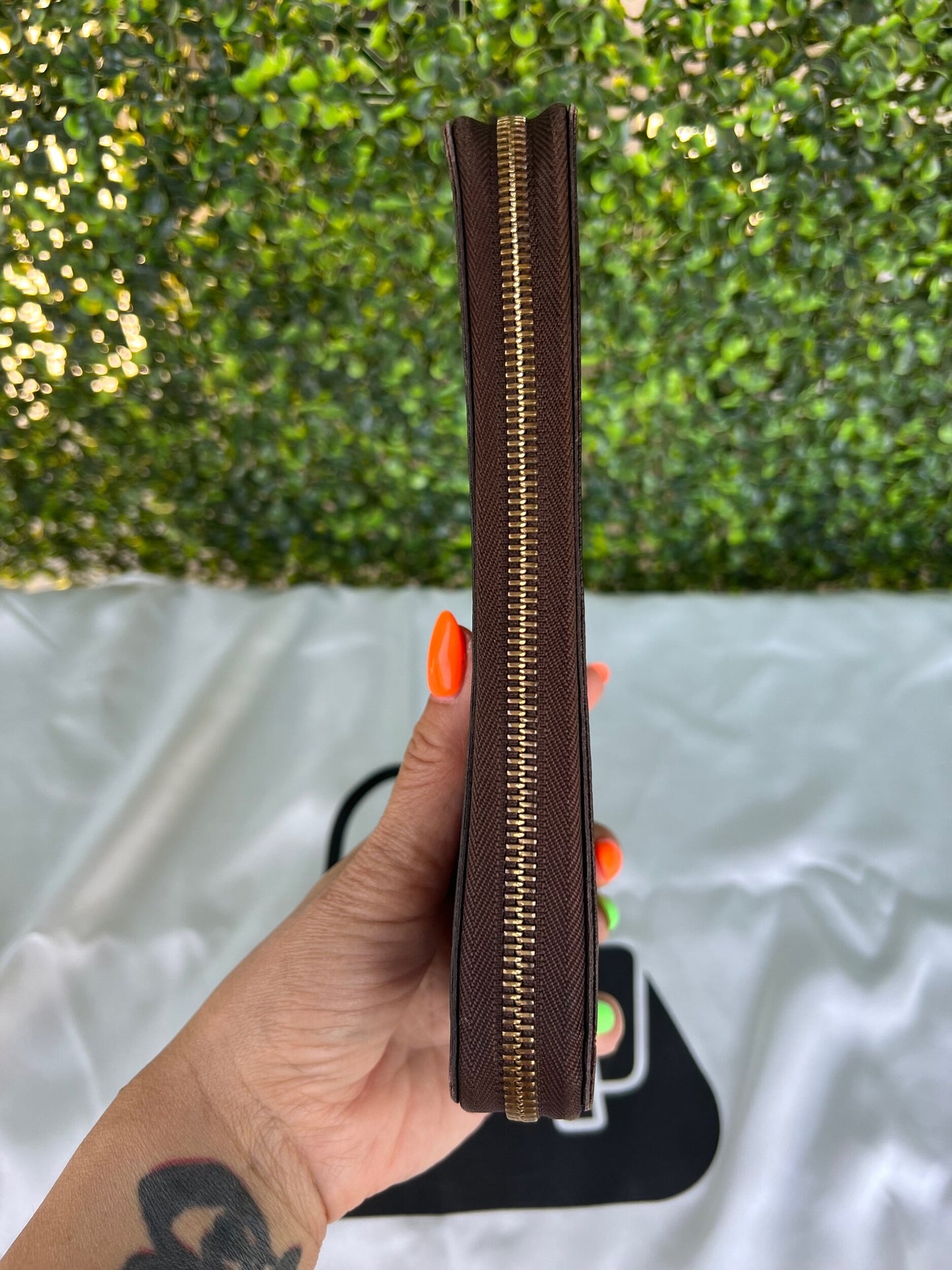 Authentic Preowned LV Organizer Zippy Wallet Damier Ebene