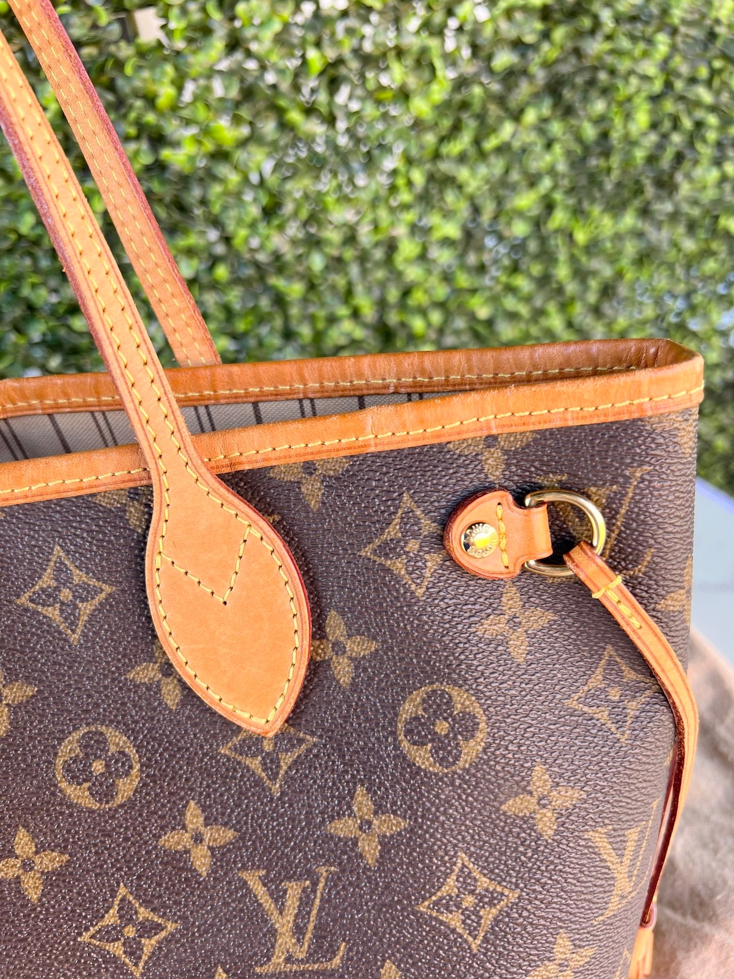 Authentic Preowned Louis Vuitton Neverfull PM Monogram Canvas Beige