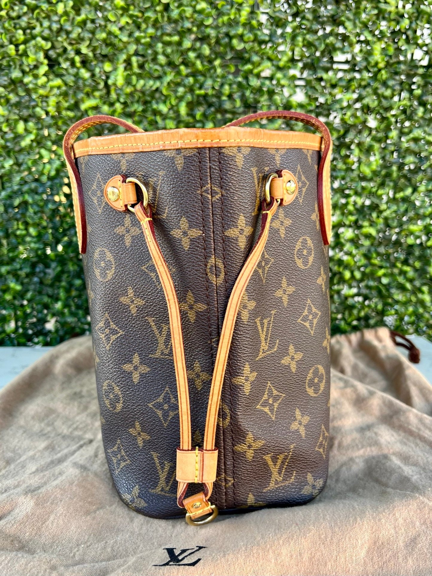 Authentic Preowned Louis Vuitton Neverfull PM Monogram Canvas Beige