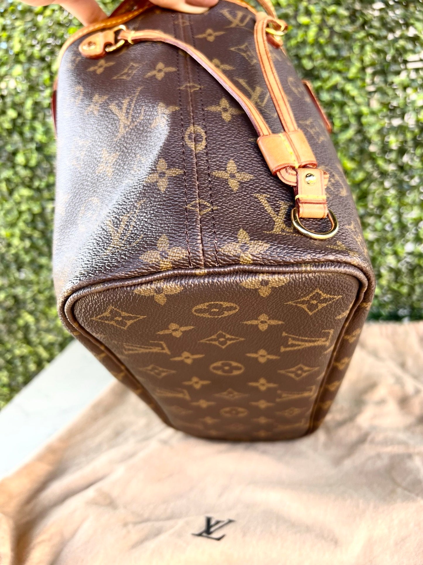 Authentic Preowned Louis Vuitton Neverfull PM Monogram Canvas Beige
