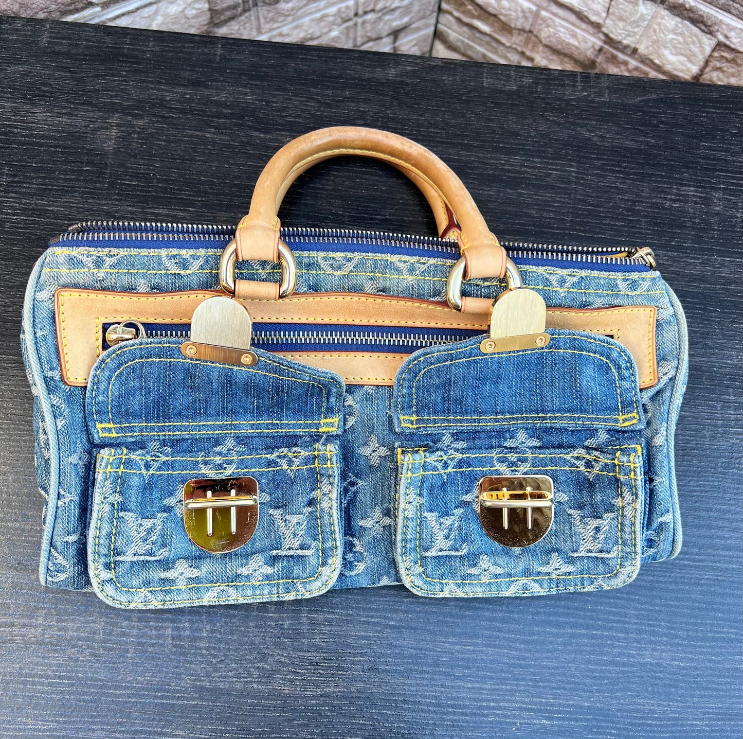 Blue Denim Neo Speedy Bag