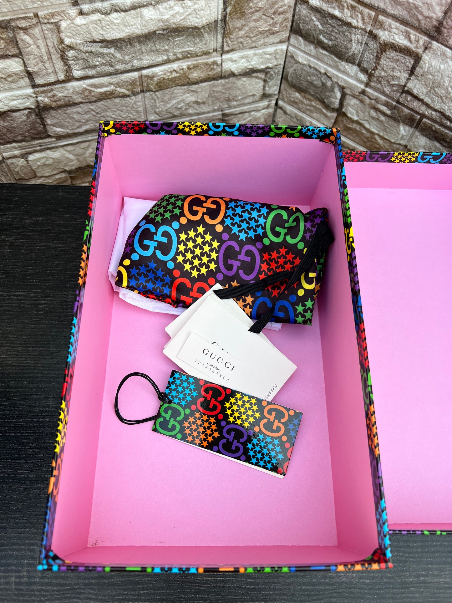 GG Supreme Coated Canvas Psychedelic Belt Bag