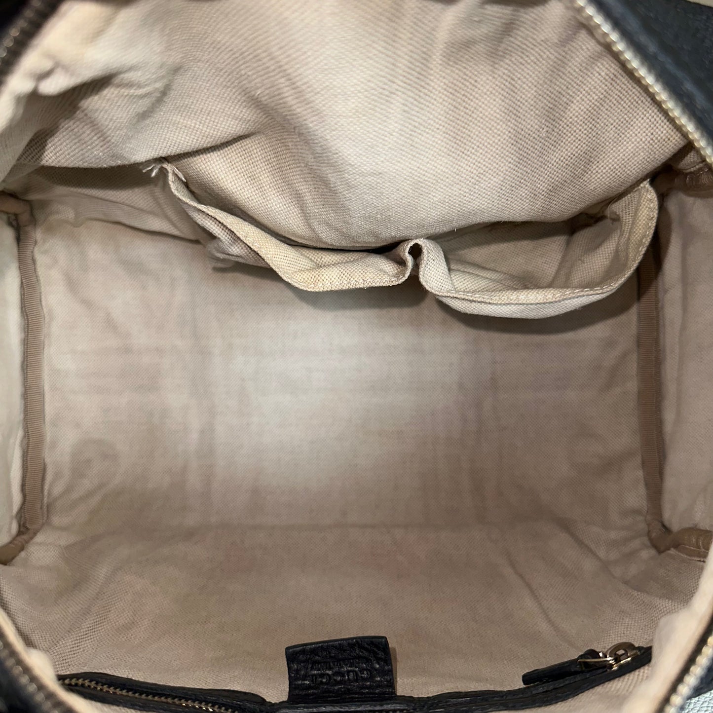 Vintage Web boston bag in black Leather