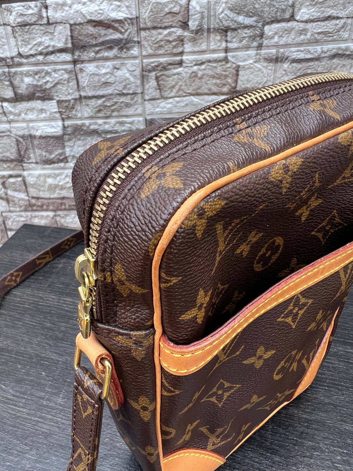 Danube PM Crossbody Monogram Canvas