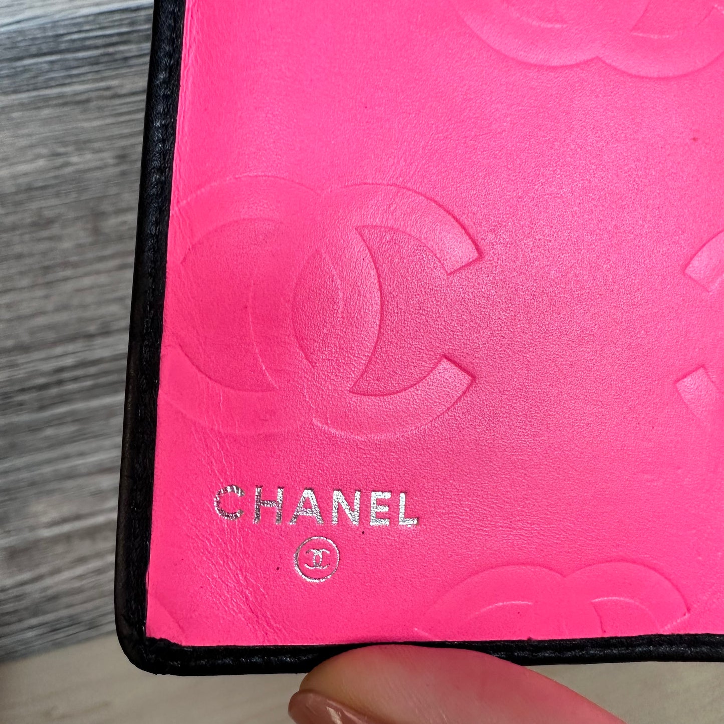 Chanel Black Cambon Ligne Bifold Long Wallet