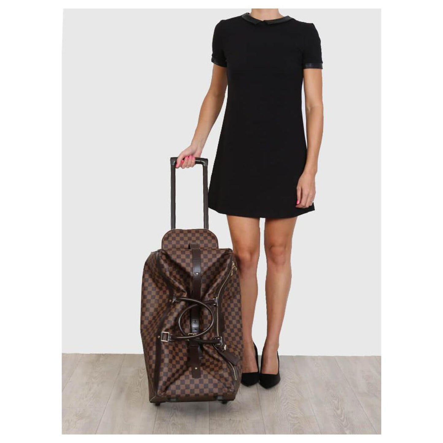 Eole 50 Rolling Travel Luggage Damier Ebene