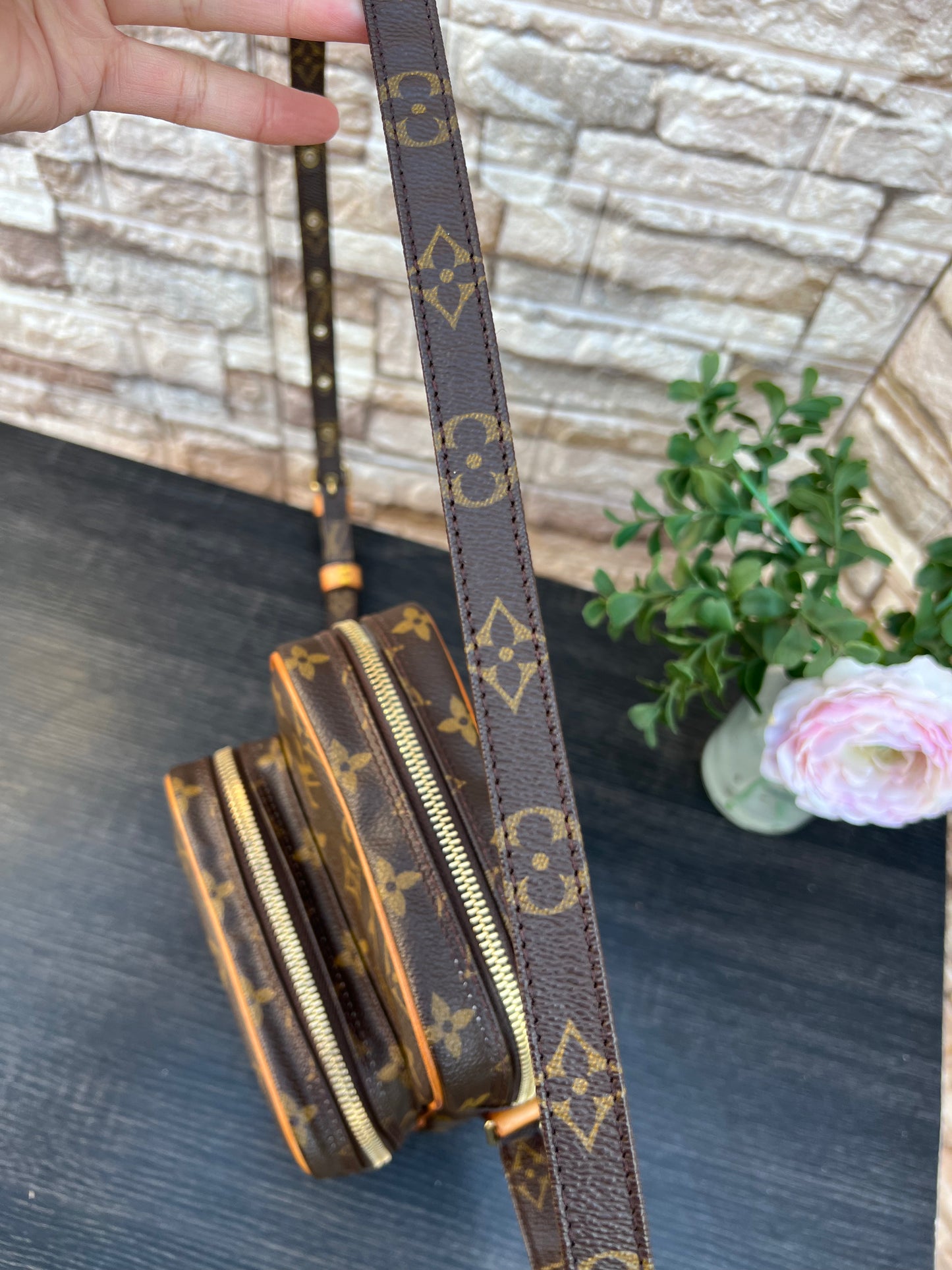 Amazon Crossbody Bag Monogram Canvas