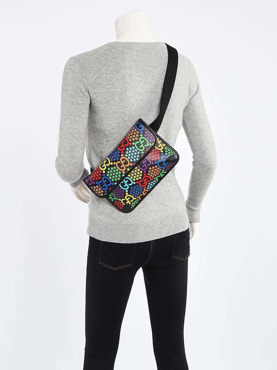 GG Supreme Coated Canvas Psychedelic Belt Bag