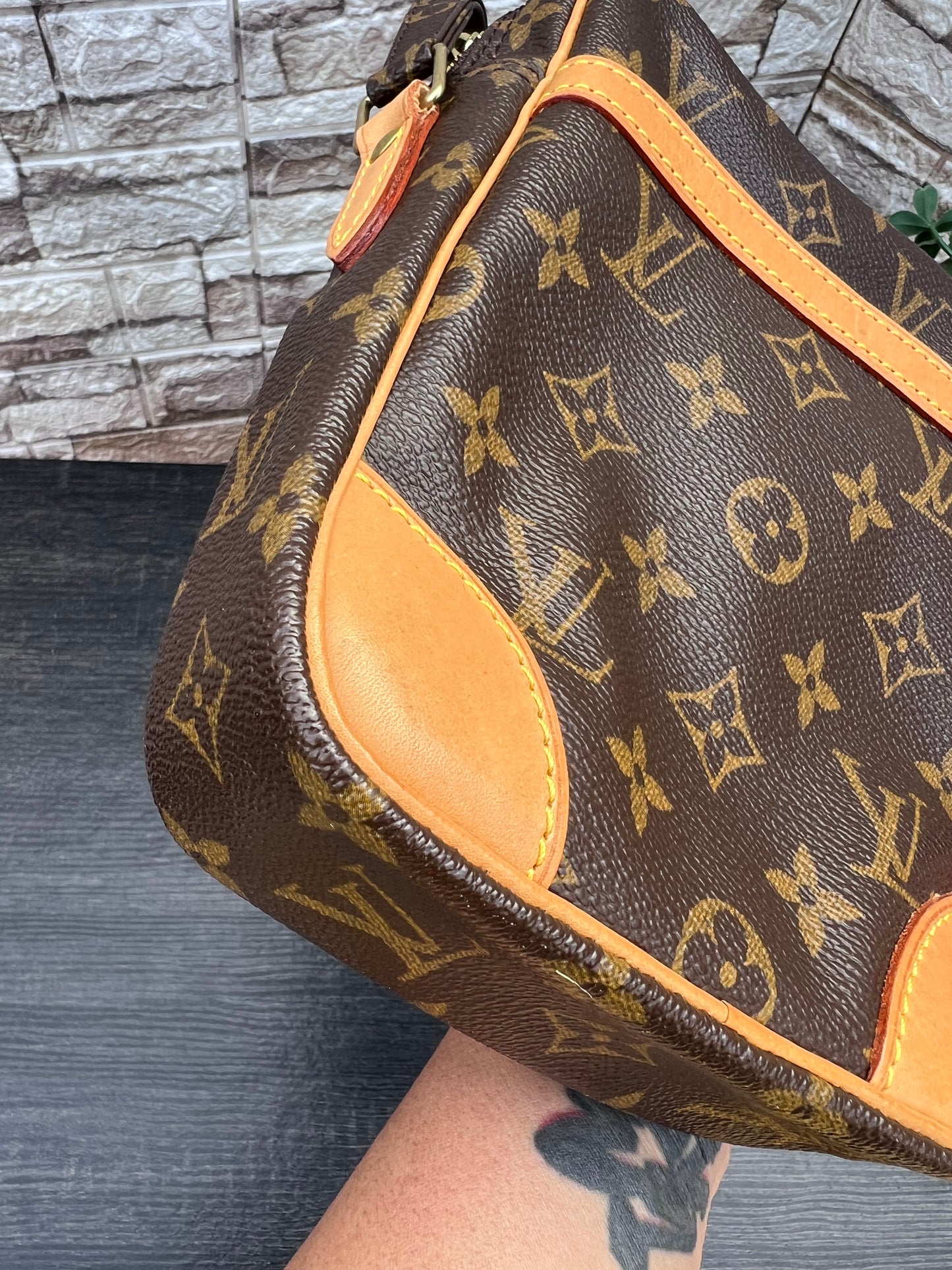 Danube PM Crossbody Monogram Canvas