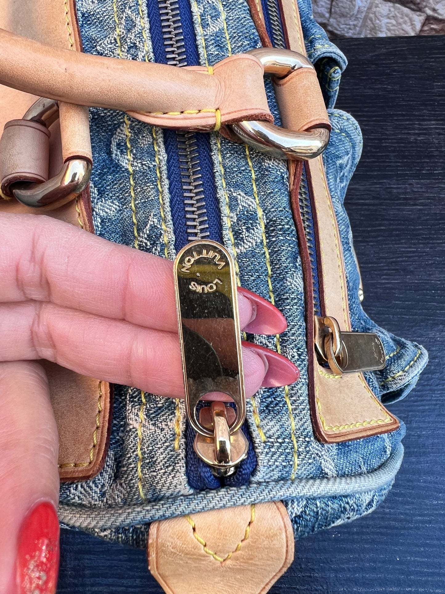 Blue Denim Neo Speedy Bag