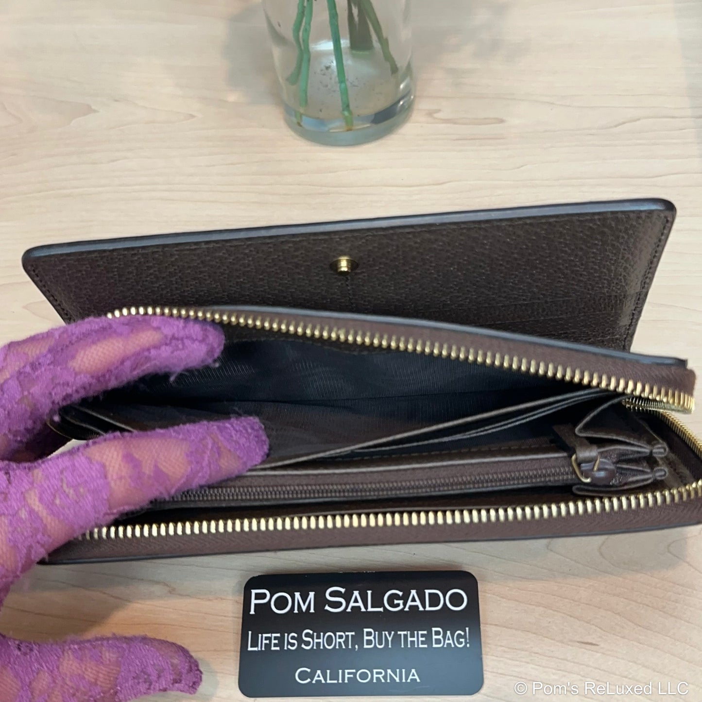 Gucci GG Supreme Bengal Tiger Print Zip Wallet