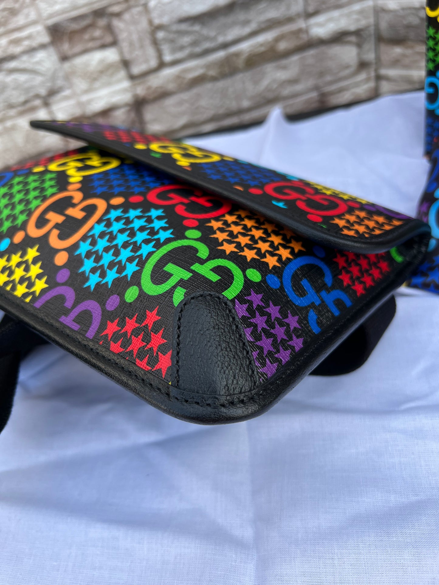 GG Supreme Coated Canvas Psychedelic Belt Bag