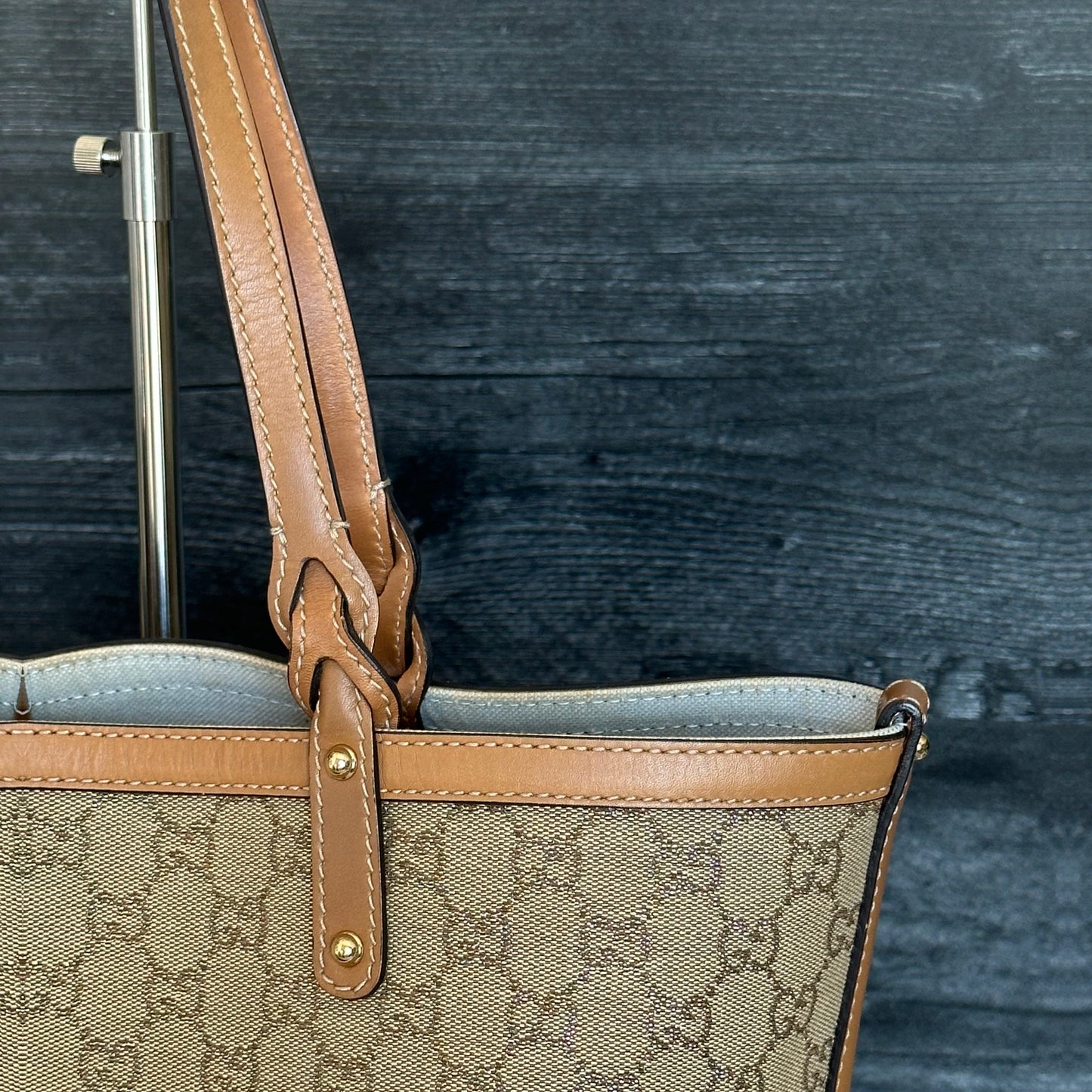 GG Craft Tote Medium Brown with Pouch