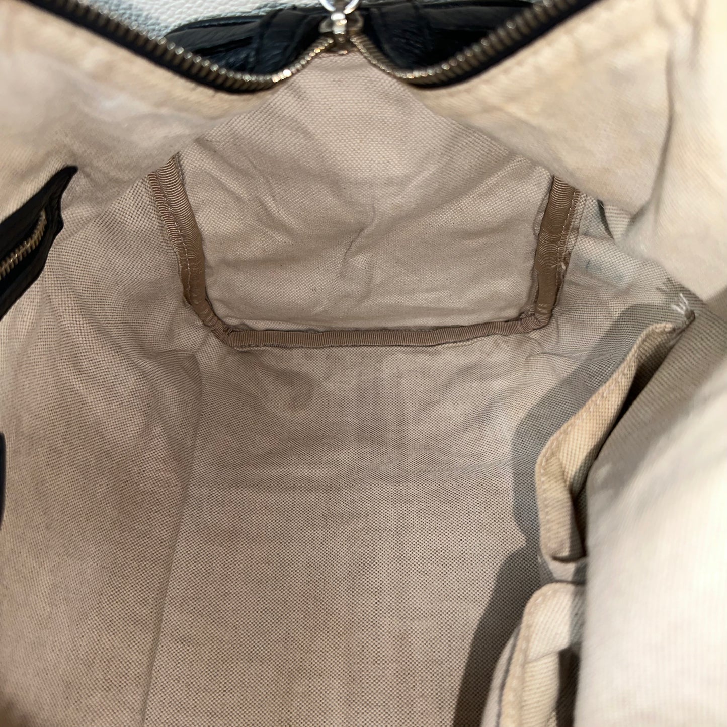 Vintage Web boston bag in black Leather