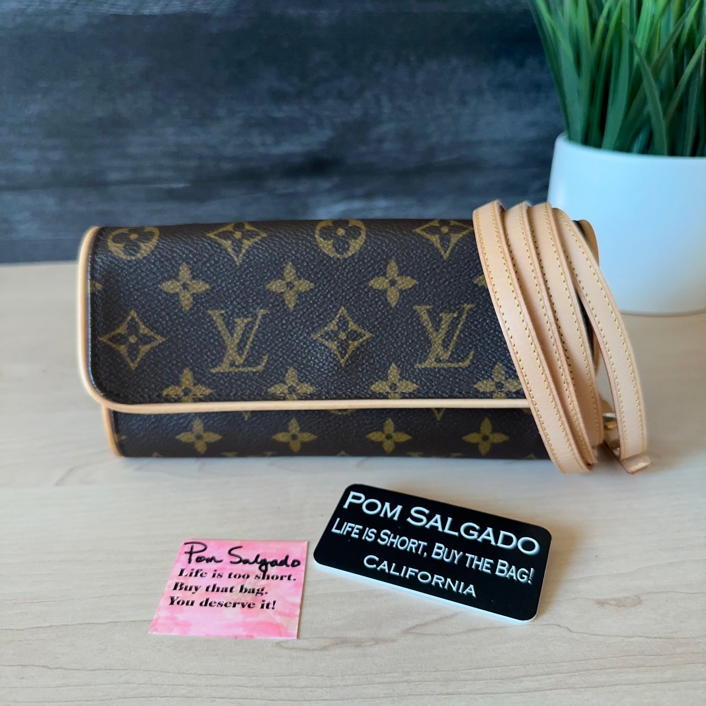 Authentic Preowned LV Monogram Pochette Twin PM Bag