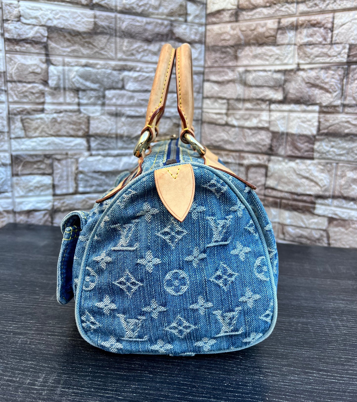 Blue Denim Neo Speedy Bag