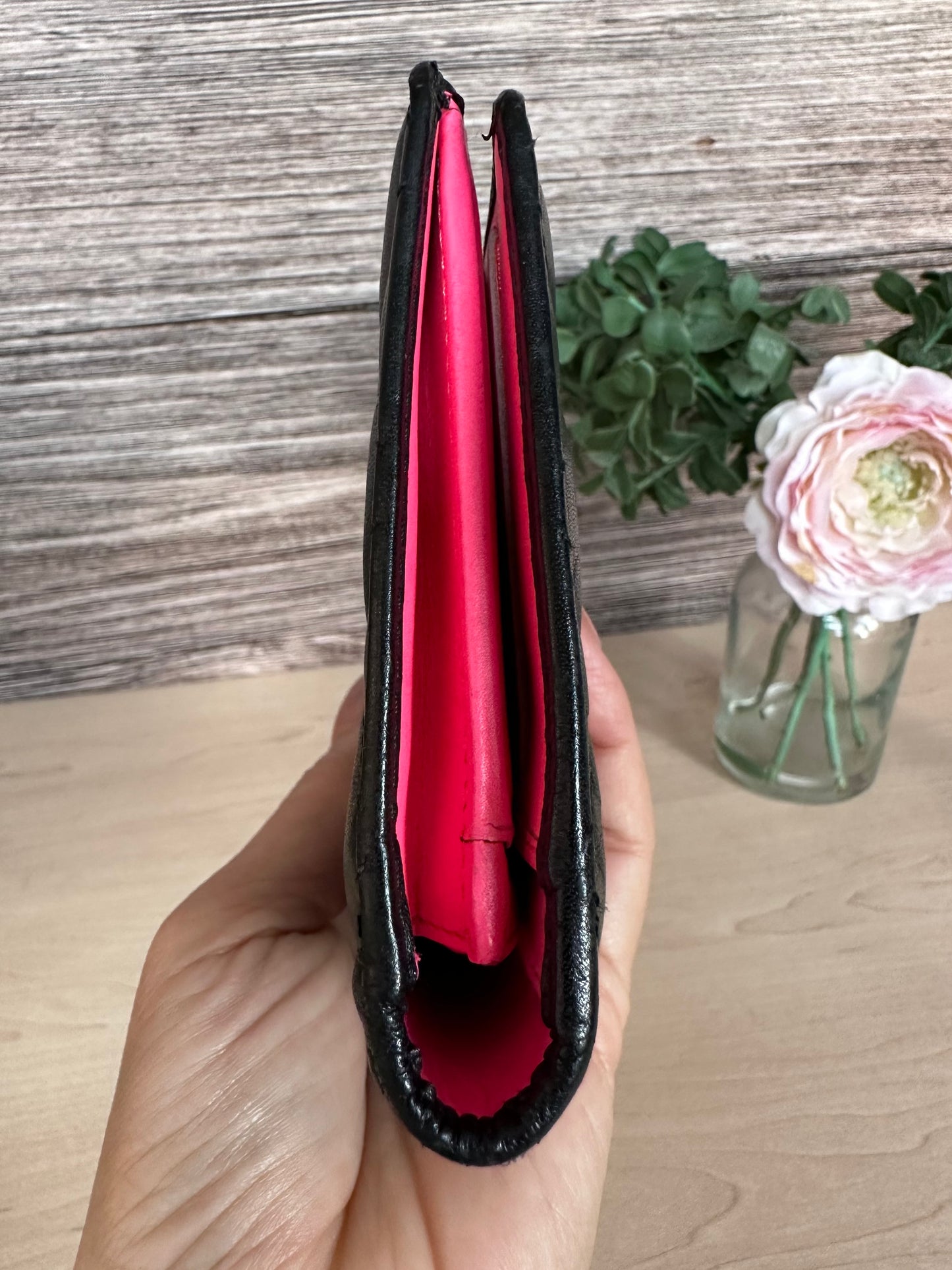 Chanel Black Cambon Ligne Bifold Long Wallet