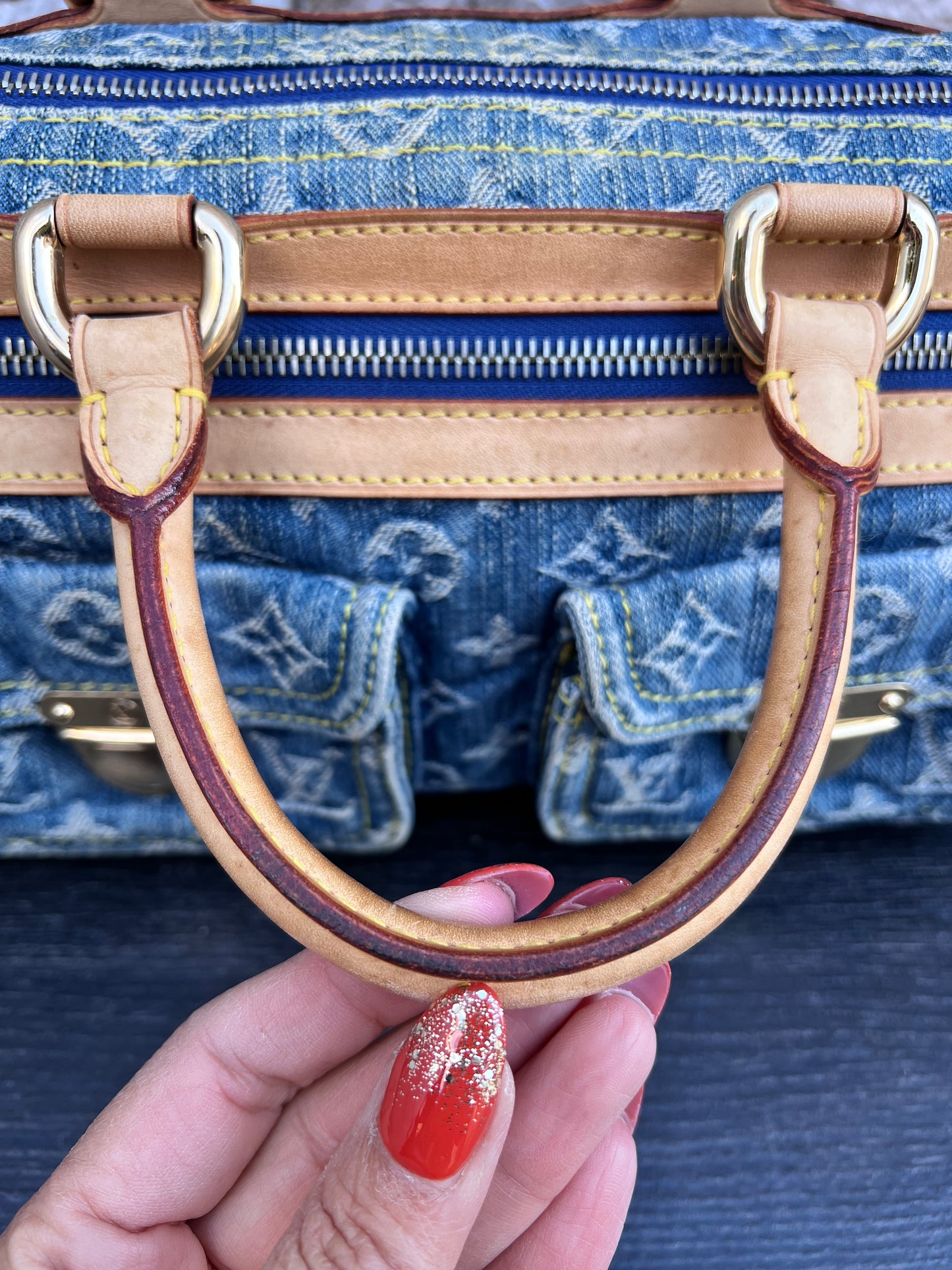 Blue Denim Neo Speedy Bag