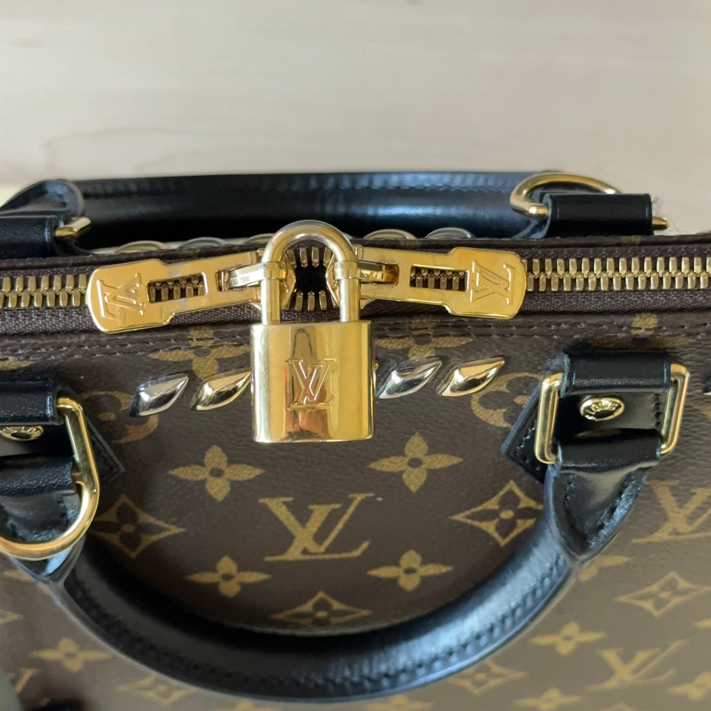 Authentic Preowned RARE Limited Edition Metal Stones Alma PM