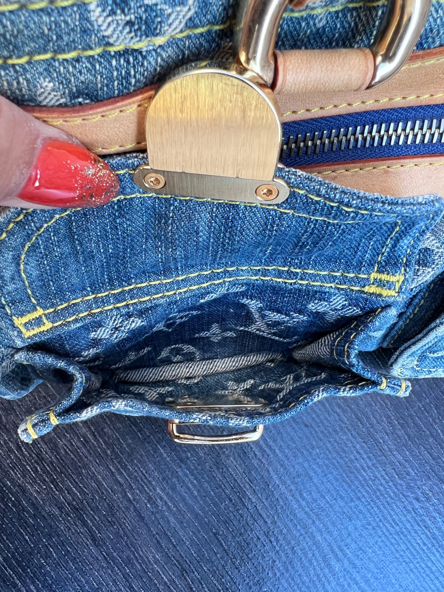 Blue Denim Neo Speedy Bag