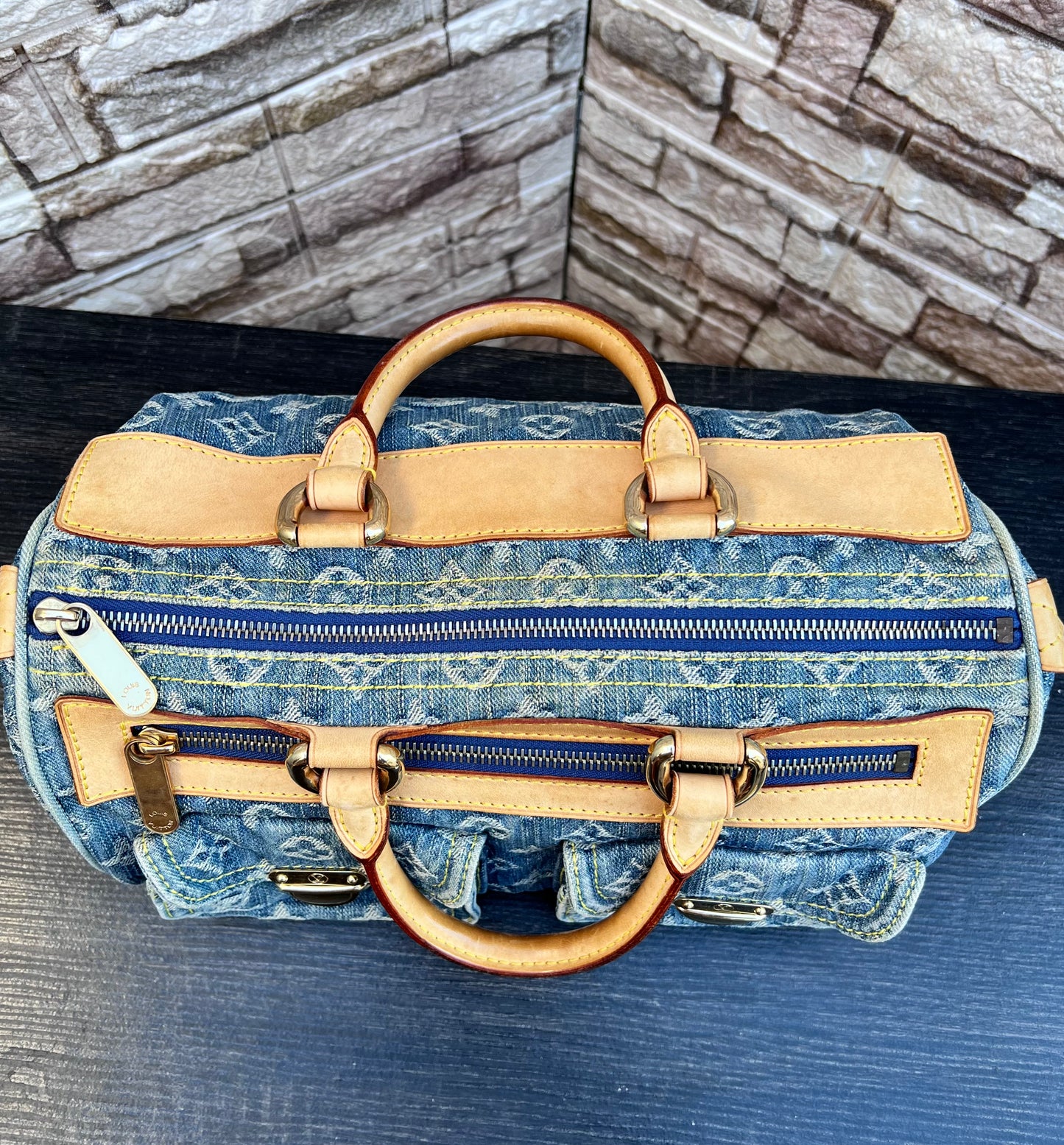 Blue Denim Neo Speedy Bag