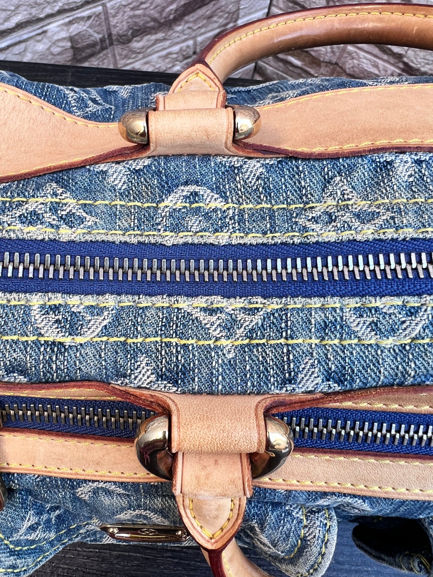 Blue Denim Neo Speedy Bag