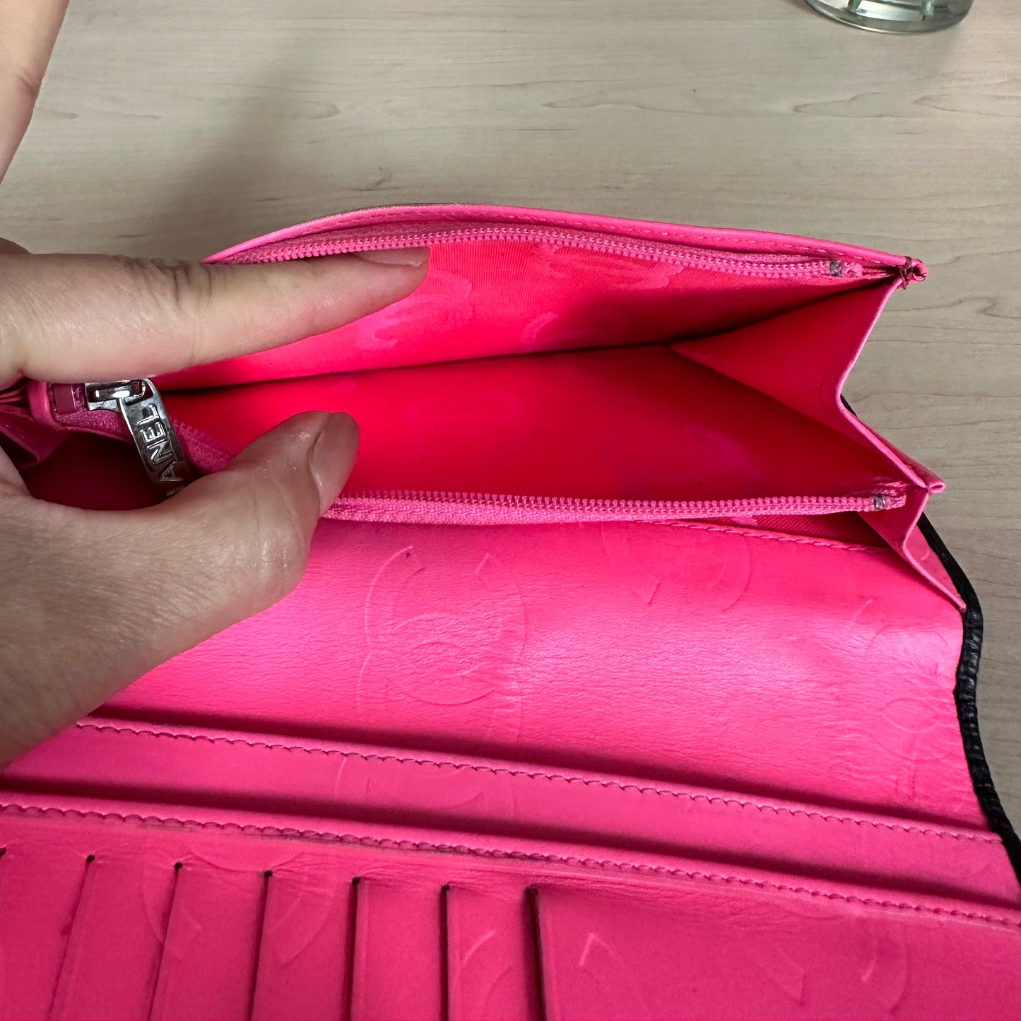 Chanel Black Cambon Ligne Bifold Long Wallet