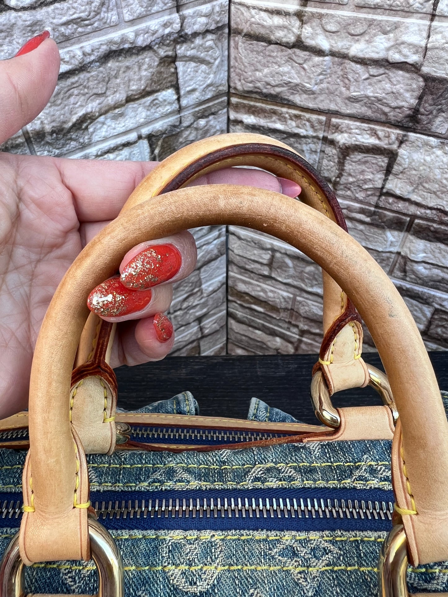 Blue Denim Neo Speedy Bag