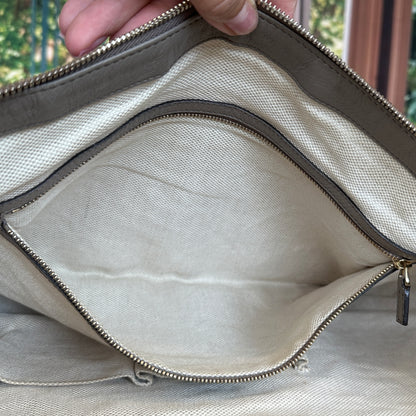 Gucci Gray Leather Soho Messenger Bag