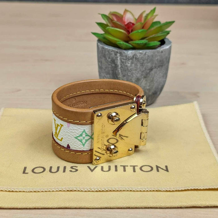Louis Vuitton Limited Edition Multicolor S lock Bracelet