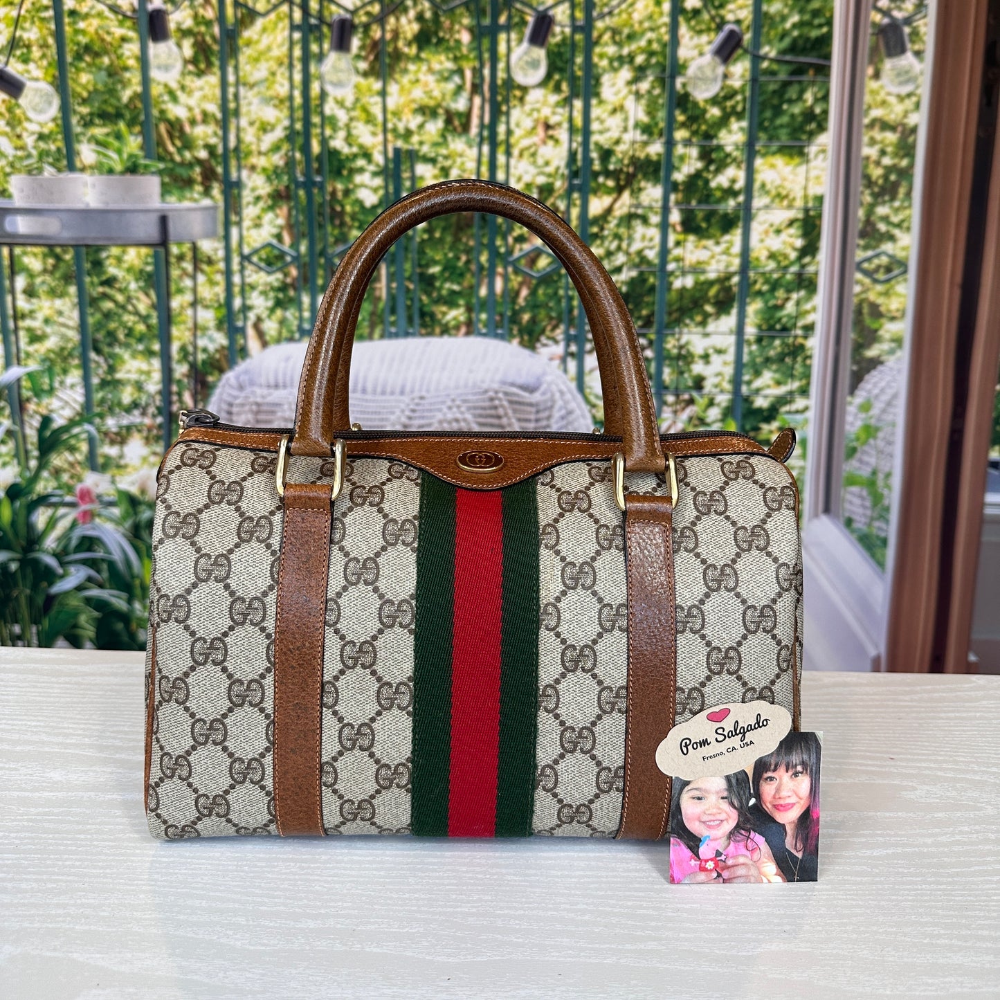 Gucci Vintage Ophidia Boston Bag