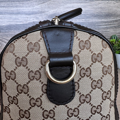 Gucci Original GG Boston Vintage Web Dark Brown