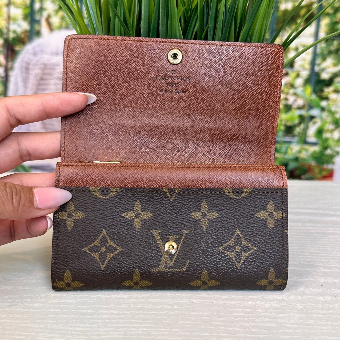 Louis Vuitton Monogram Compact Snap Wallet