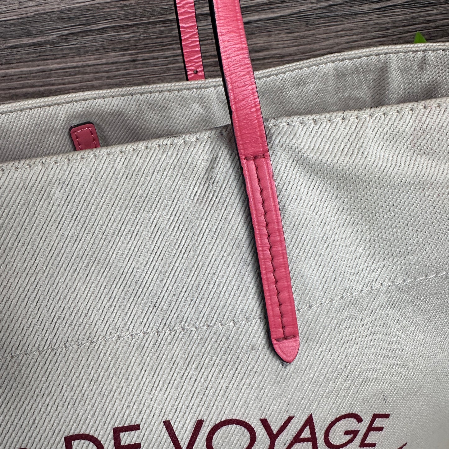 Louis Vuitton Corail Cotton Canvas Articles De Voyage Cabas MM Bag