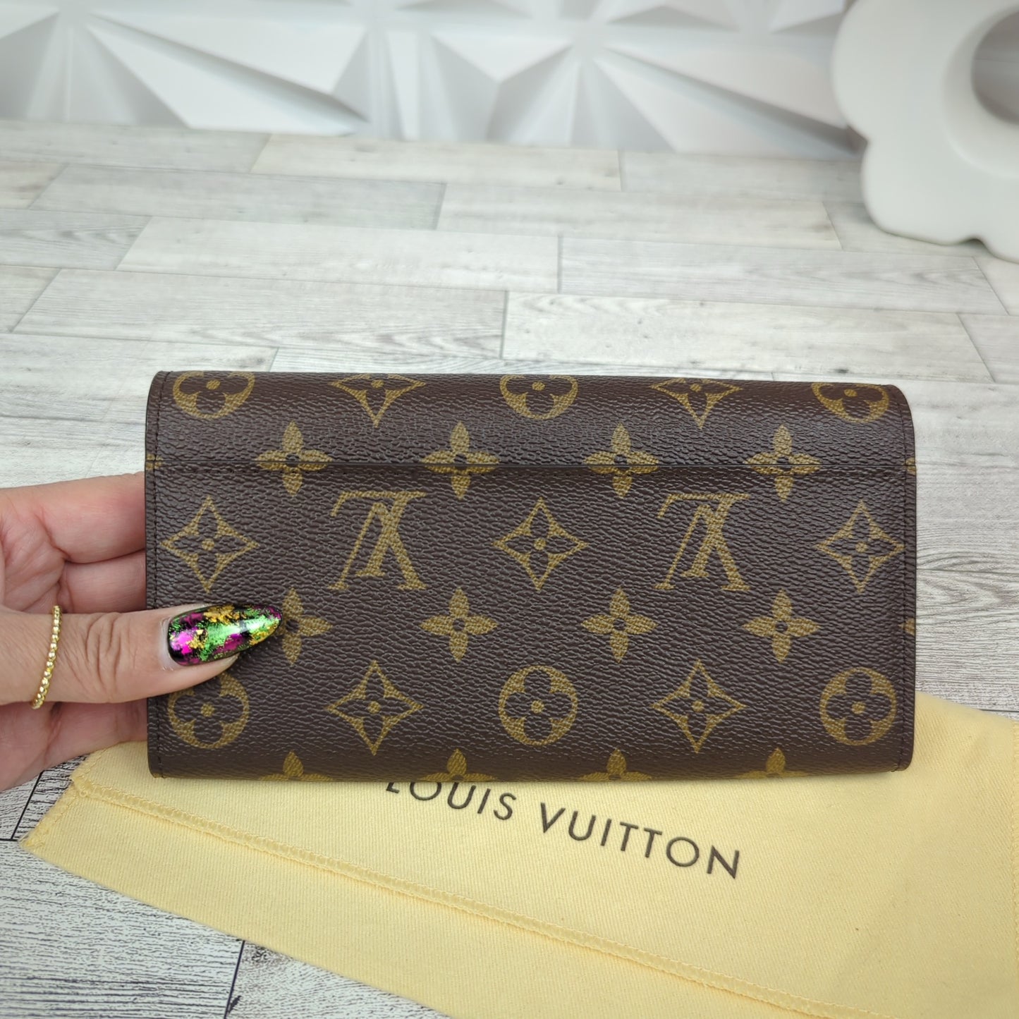 Louis Vuitton Monogram Sarah Wallet w/Crossbody WOC Kit