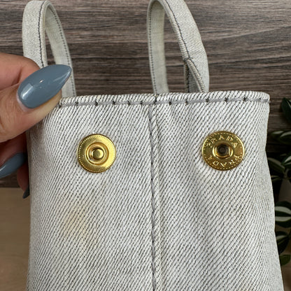 Prada 2-Way Denim Tote Bag