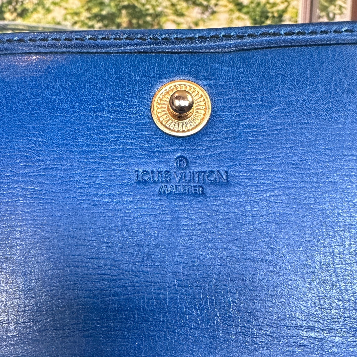 Louis Vuitton Blue Epi Porte Tresor International Wallet