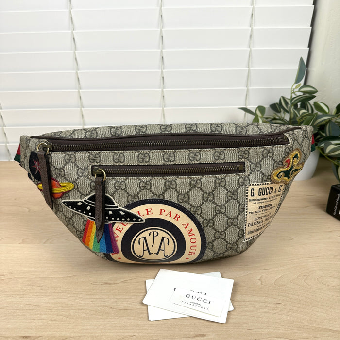 Gucci Courrier GG Supreme Canvas Belt Waist Bum Bag