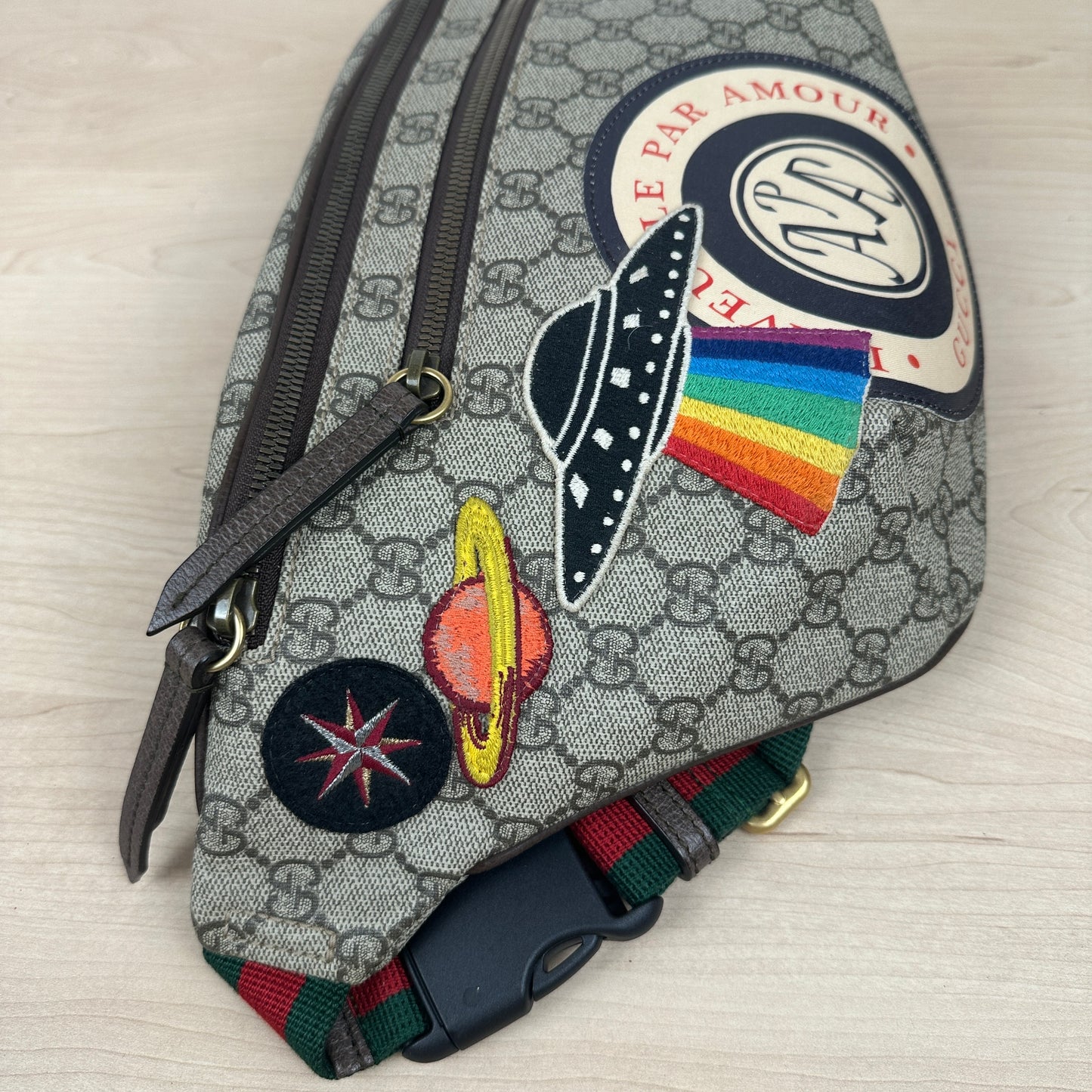 Gucci Courrier GG Supreme Canvas Belt Waist Bum Bag